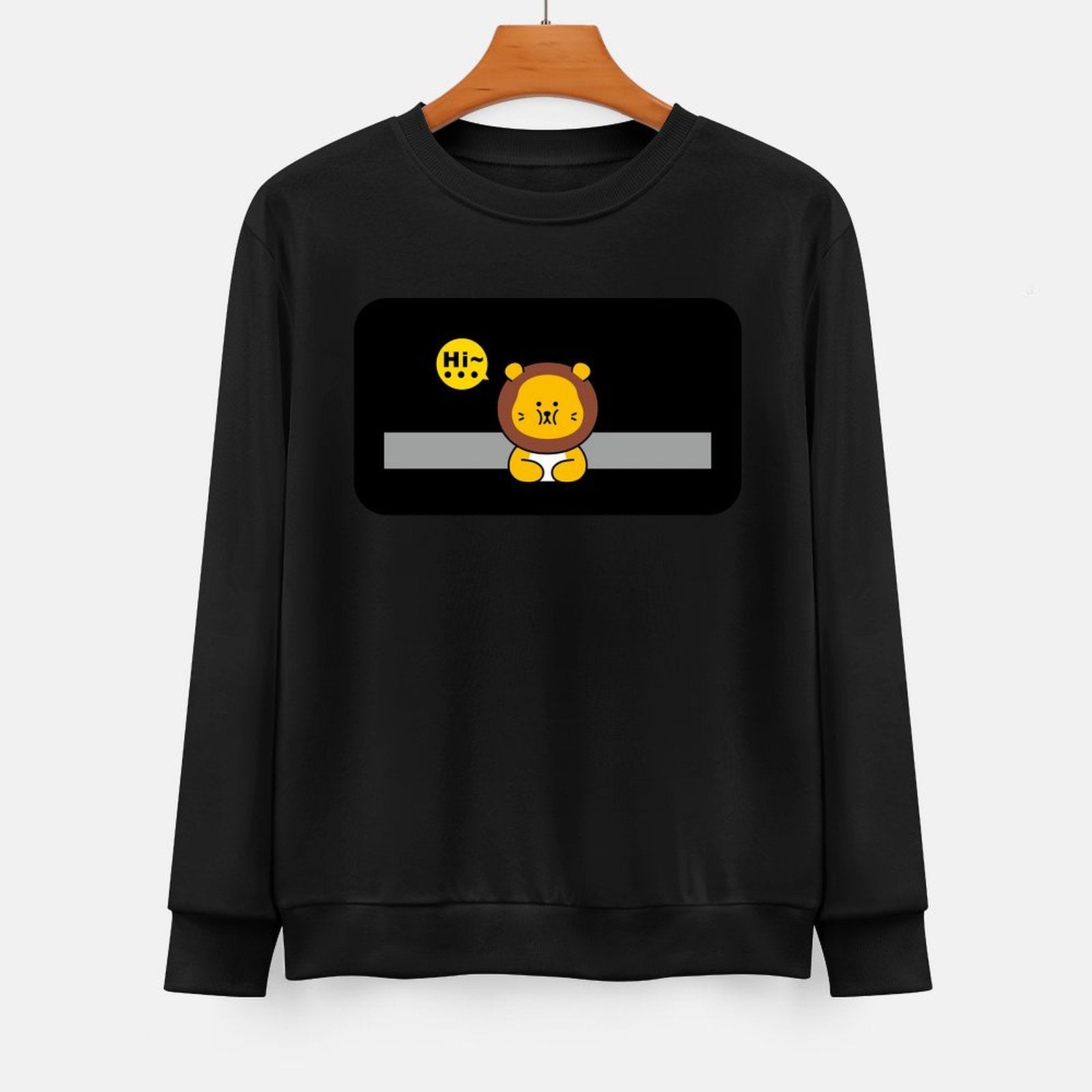 Front Patterned Long Sleeve TopLong Lasting Clean